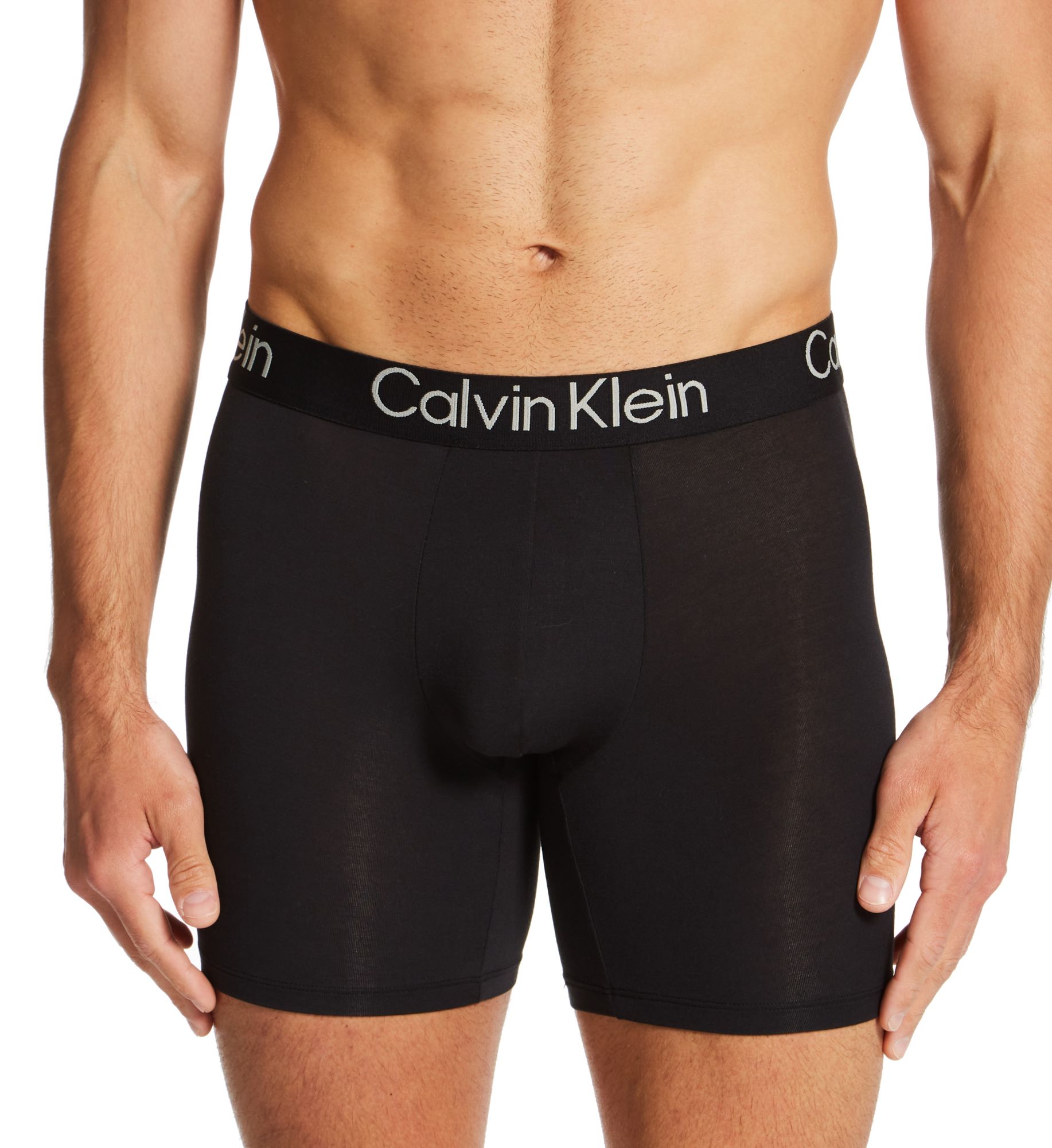 Calvin Klein Ultra-Soft Modern Boxer Brief - 3 Pack Black/Blu/Grey Heather XL  - Image 1
