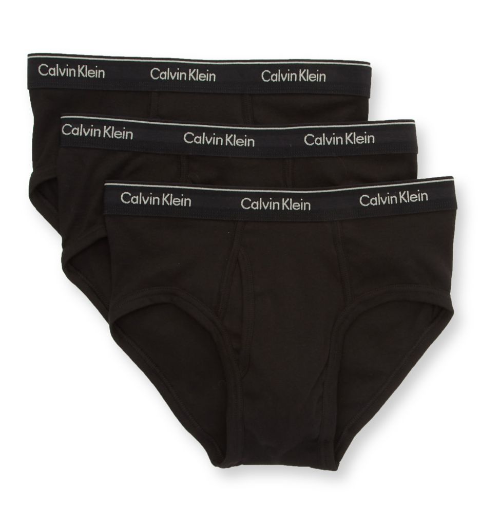 Calvin Klein - Black & Gold Cotton Knickers (2 Pack