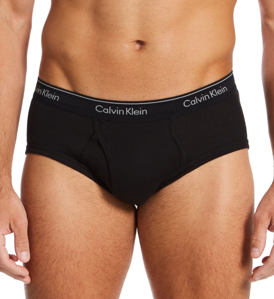 Calvin Klein Cotton Classics Brief 3-Pack Black Multi NB3999-914 at  International Jock