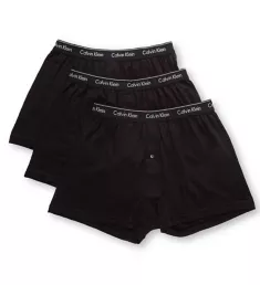 Cotton Classic Knit Boxers - 3 Pack Black S