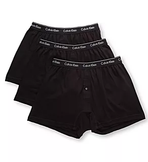 Cotton Classic Knit Boxers - 3 Pack Black XL