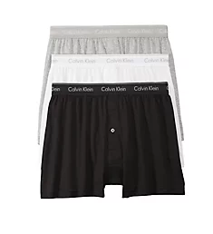 Cotton Classic Knit Boxers - 3 Pack White S
