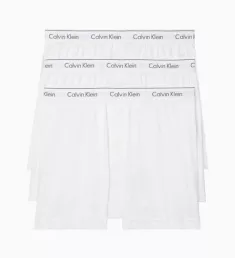 Cotton Classic Knit Boxers - 3 Pack White S