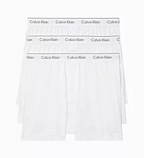 Cotton Classic Knit Boxers - 3 Pack White L