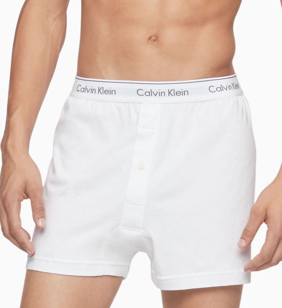 kleding Ewell roterend Calvin Klein Cotton Classic Knit Boxers - 3 Pack NB4005 - Calvin Klein  Boxers