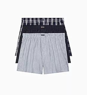 Classic Cotton Woven Boxer - 3 Pack