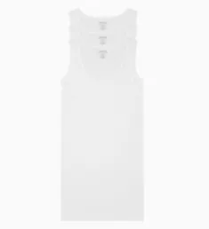 Cotton Classic Ribbed Tank - 3 Pack