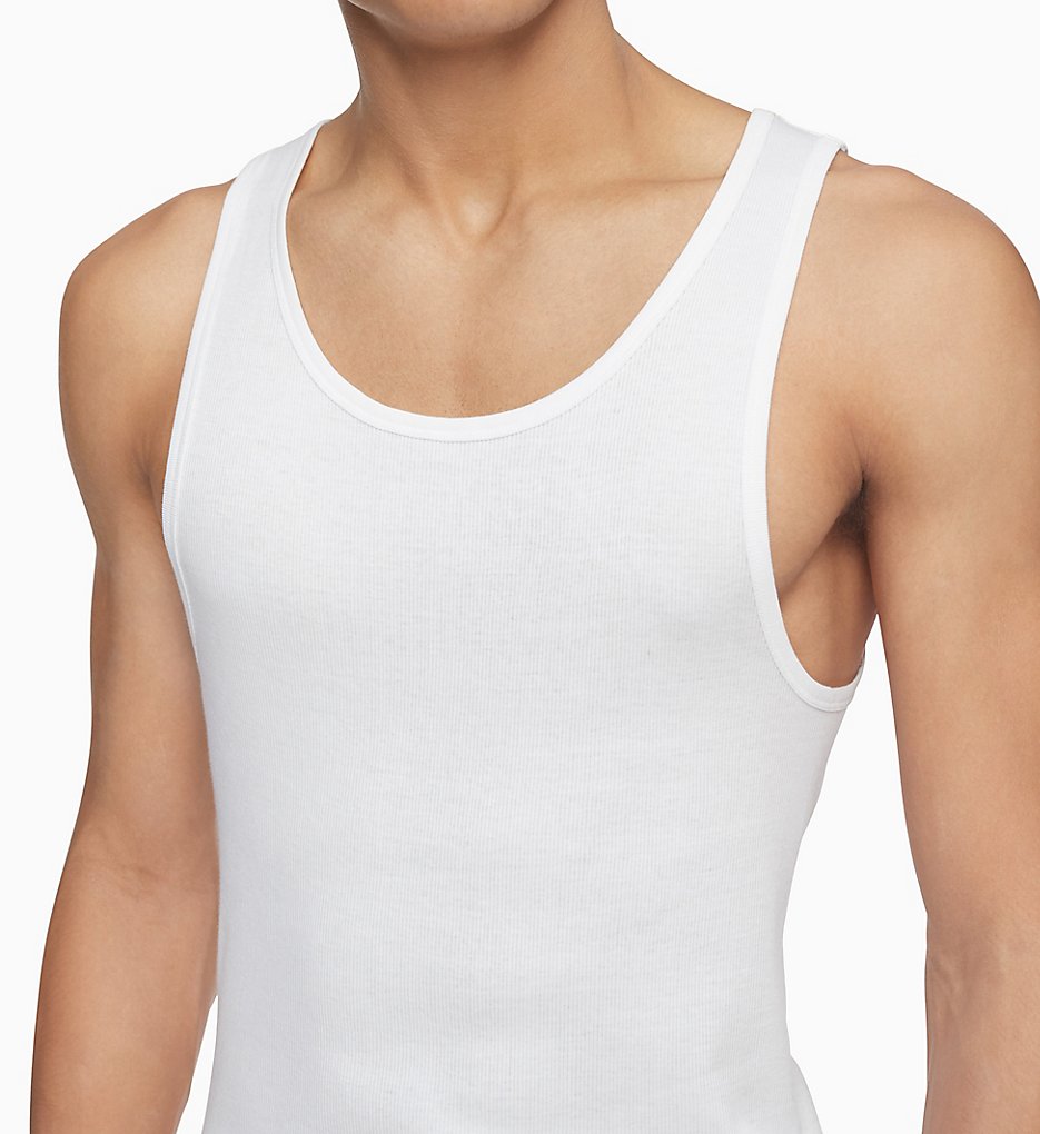 Cotton Classic Ribbed Tank - 3 Pack by Calvin Klein