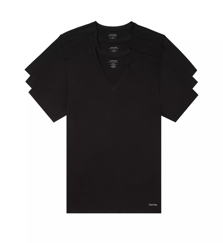Cotton Classics V-Neck T-Shirts - 3 Pack WHT S