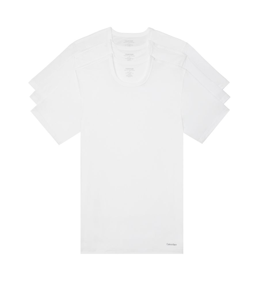 Cotton Classics Slim Fit Crew T Shirts 3 Pack by Calvin Klein