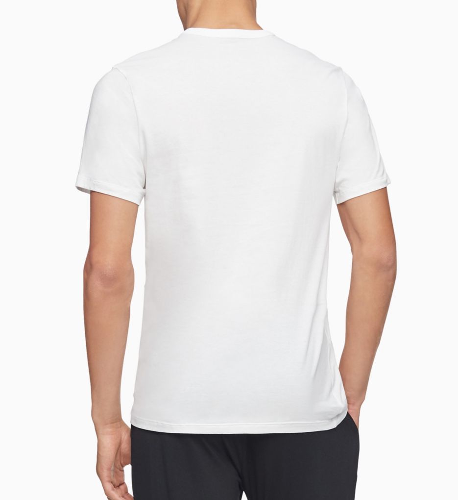 Calvin Klein Cotton Classics Slim Fit Crew T-Shirts - 3 Pack NB4013 - Image 2