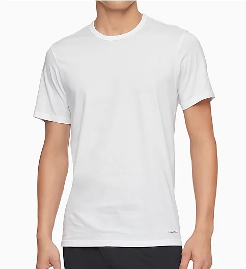 Calvin Klein Cotton Classics Slim Fit Crew T-Shirts - 3 Pack NB4013