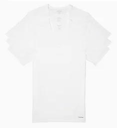 Cotton Classic Slim Fit V-Neck T-Shirt - 3 Pack
