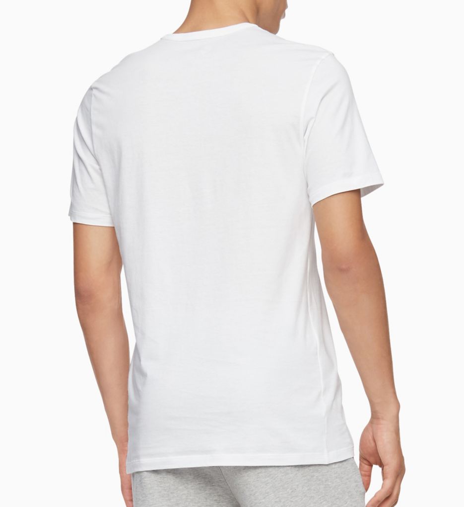 Calvin Klein Men's Cotton Classics Multipack V Neck T-Shirts, White, X-Large