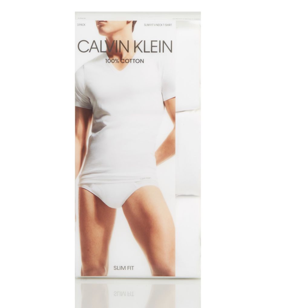 Calvin klein slim fit v neck undershirt best sale