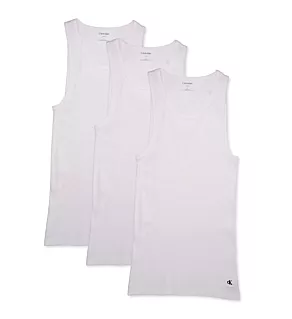 Cotton Classic Ribbed Tank - 3 Pack White XL