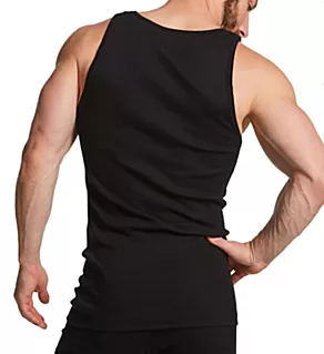 Cotton Classic Ribbed Tank - 3 Pack Black XL