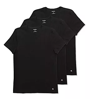 Cotton Classic Crewneck T-Shirt - 3 Pack Black S