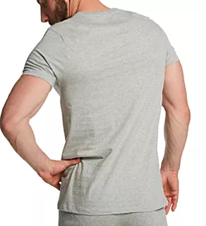 Cotton Classic Crewneck T-Shirt - 3 Pack Grey/Black/White S
