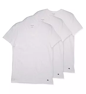 Cotton Classic V-Neck T-Shirt - 3 Pack White S