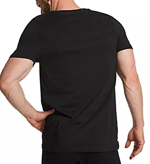 Cotton Classic V-Neck T-Shirt - 3 Pack Black S