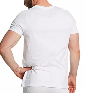 Cotton Classic V-Neck T-Shirt - 3 Pack Grey/Black/White S