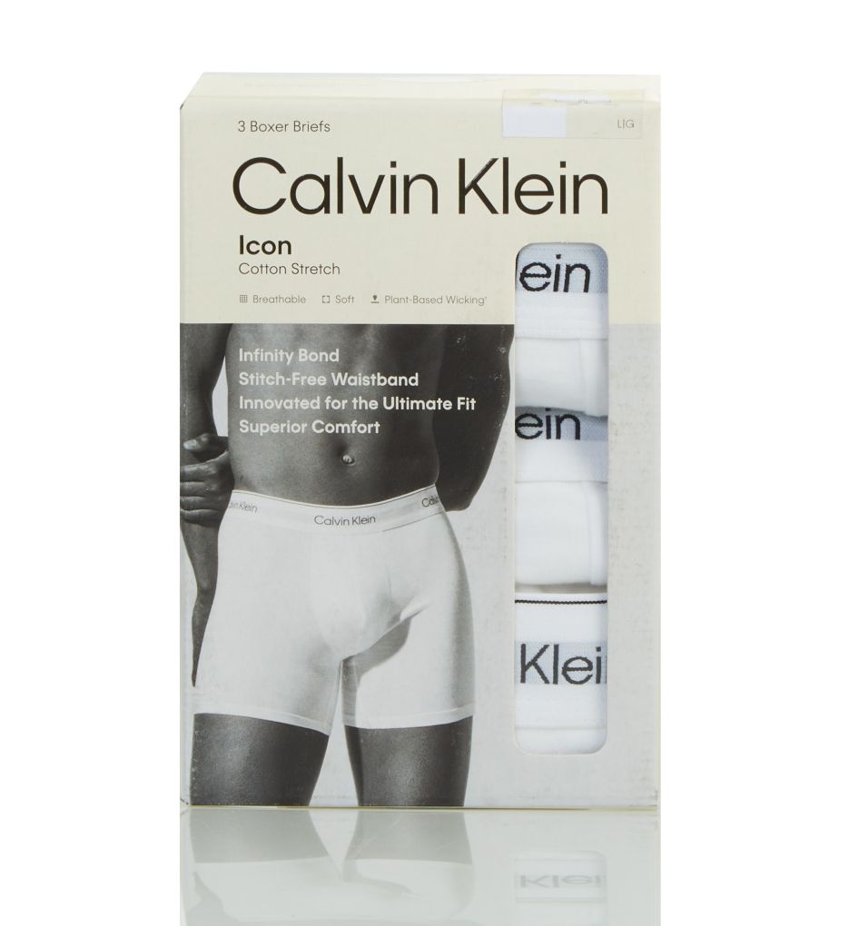 Calvin Klein Icon Cotton Stretch Boxer Brief - 3 Pack NB4394 - Image 3