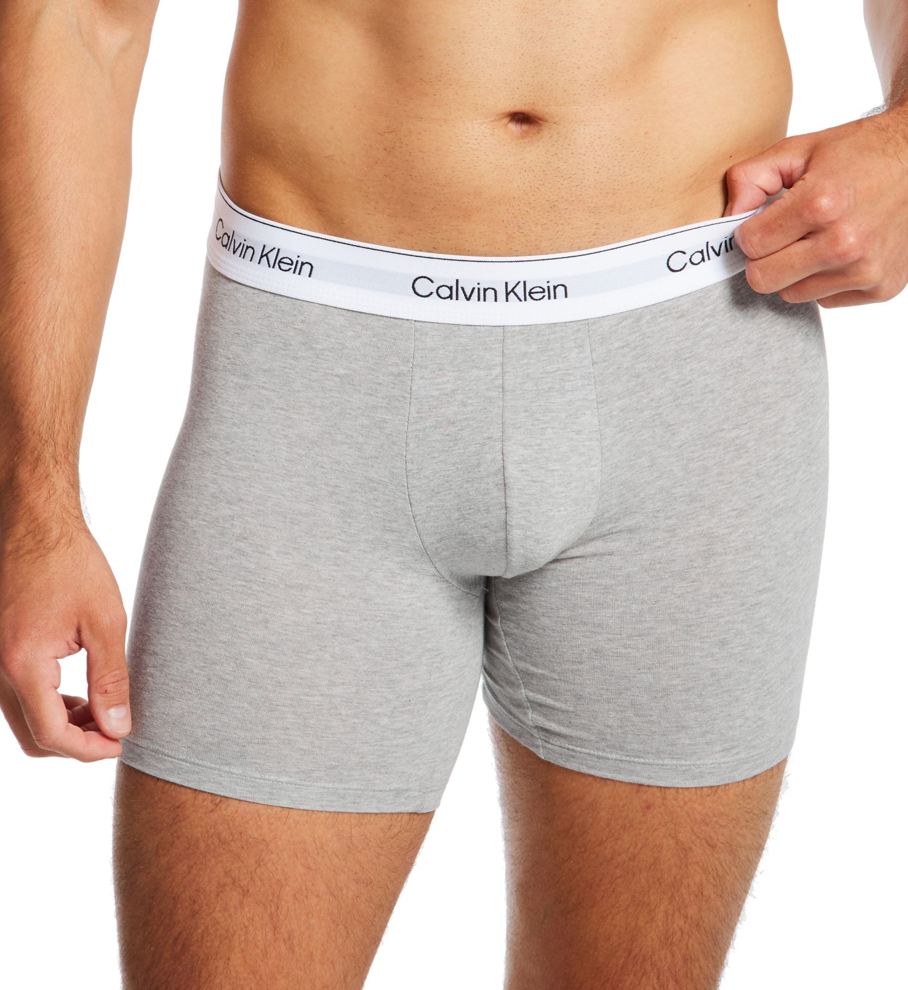 Calvin Klein Icon Cotton Stretch Boxer Brief - 3 Pack Black/White/Grey M  - Image 1