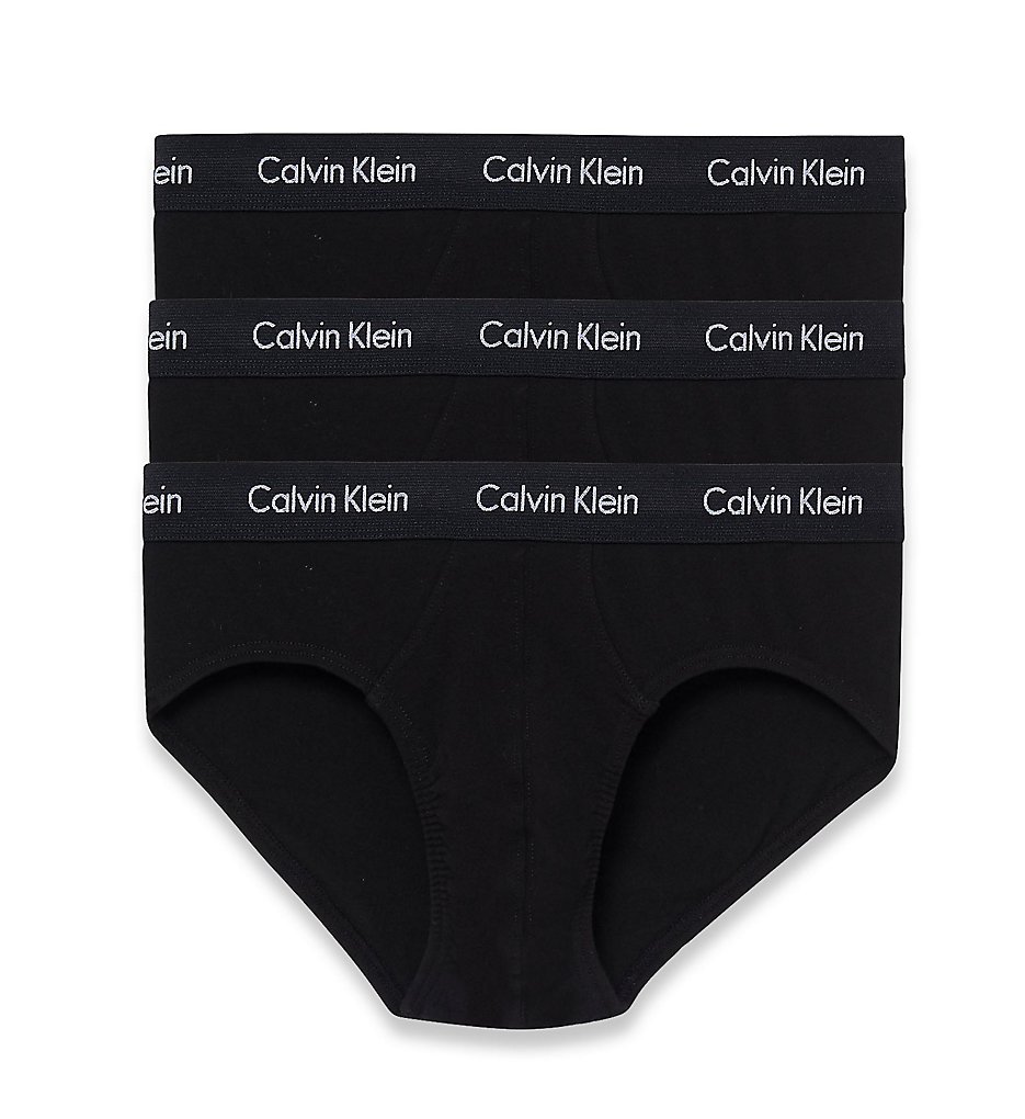 Calvin Klein NU2661 Cotton Stretch Hip Briefs - 3 Pack (Black)