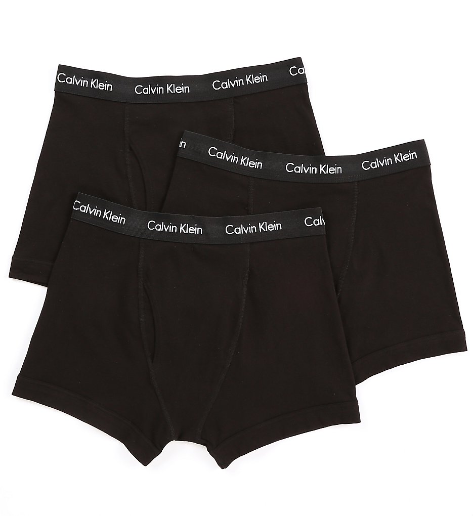 Calvin Klein NU2665 Cotton Stretch Trunks - 3 Pack (Black)