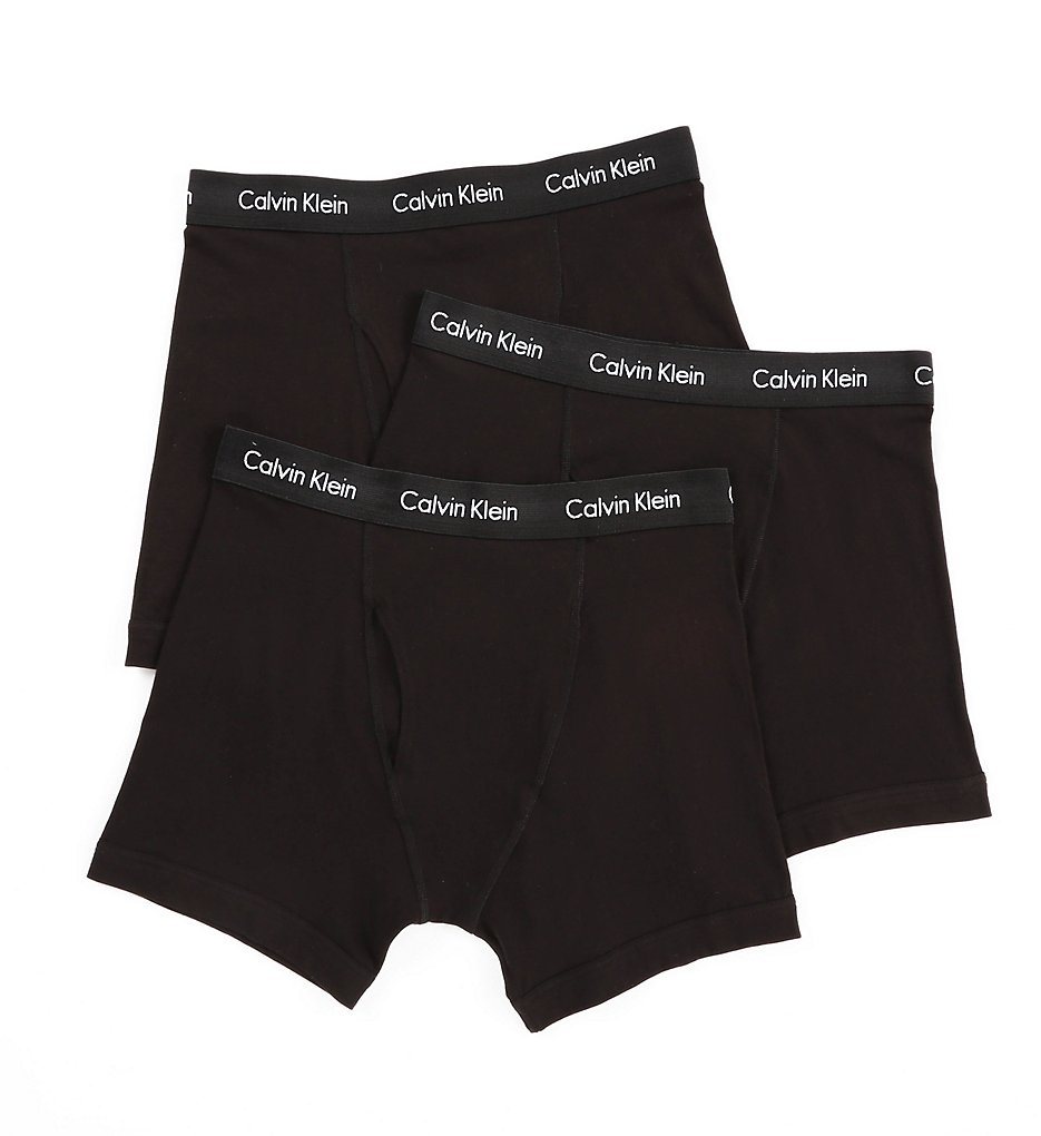 Calvin Klein NU2666 Cotton Stretch Boxer Briefs - 3 Pack (Black)