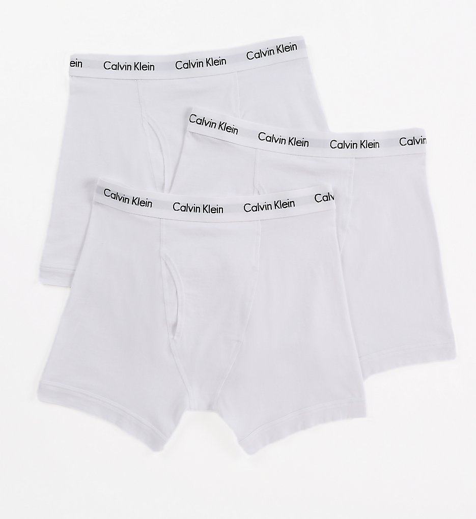 Calvin Klein NU2666 Cotton Stretch Boxer Briefs - 3 Pack (White)