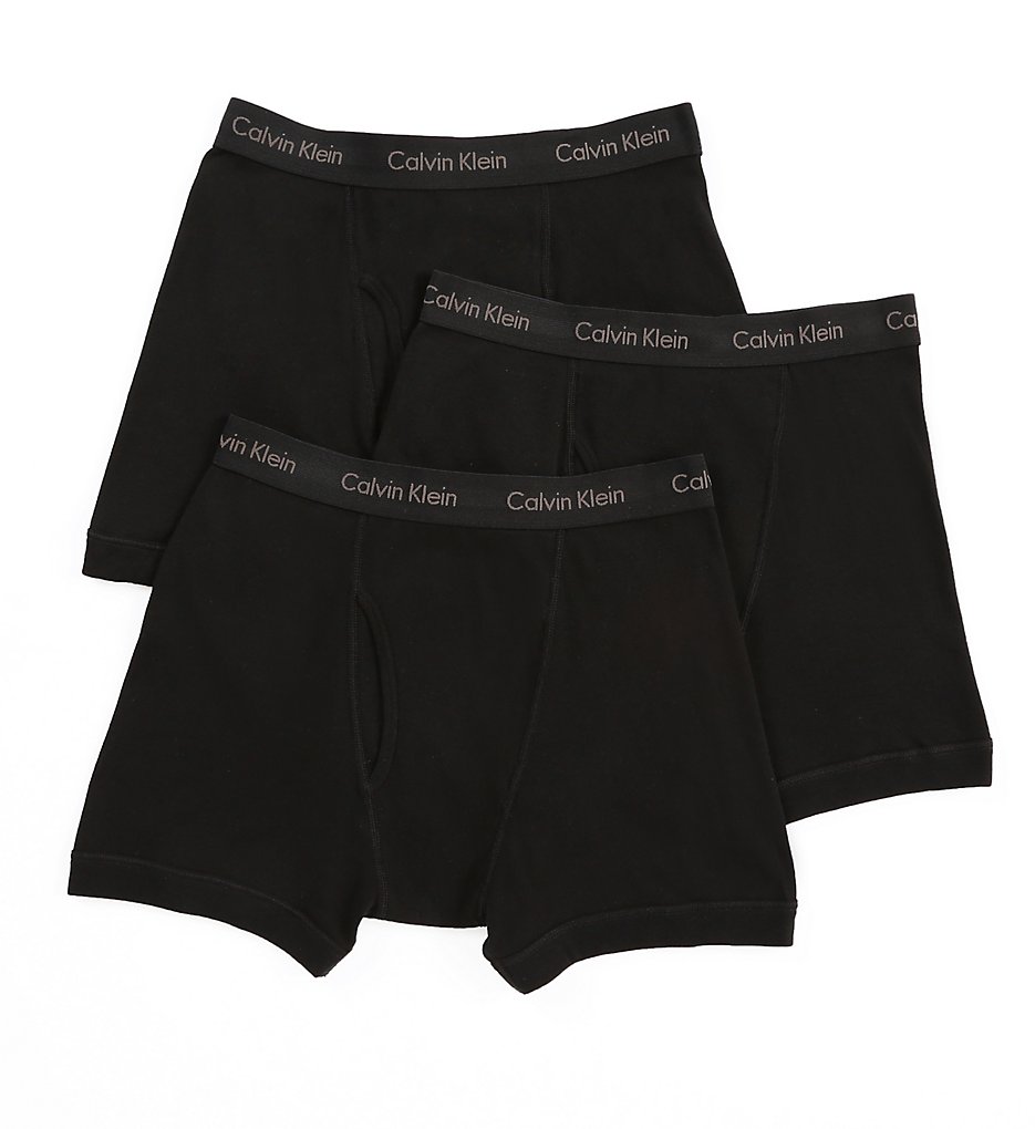 Calvin Klein NU3019 Cotton Classic Boxer Briefs - 3 Pack (Black)