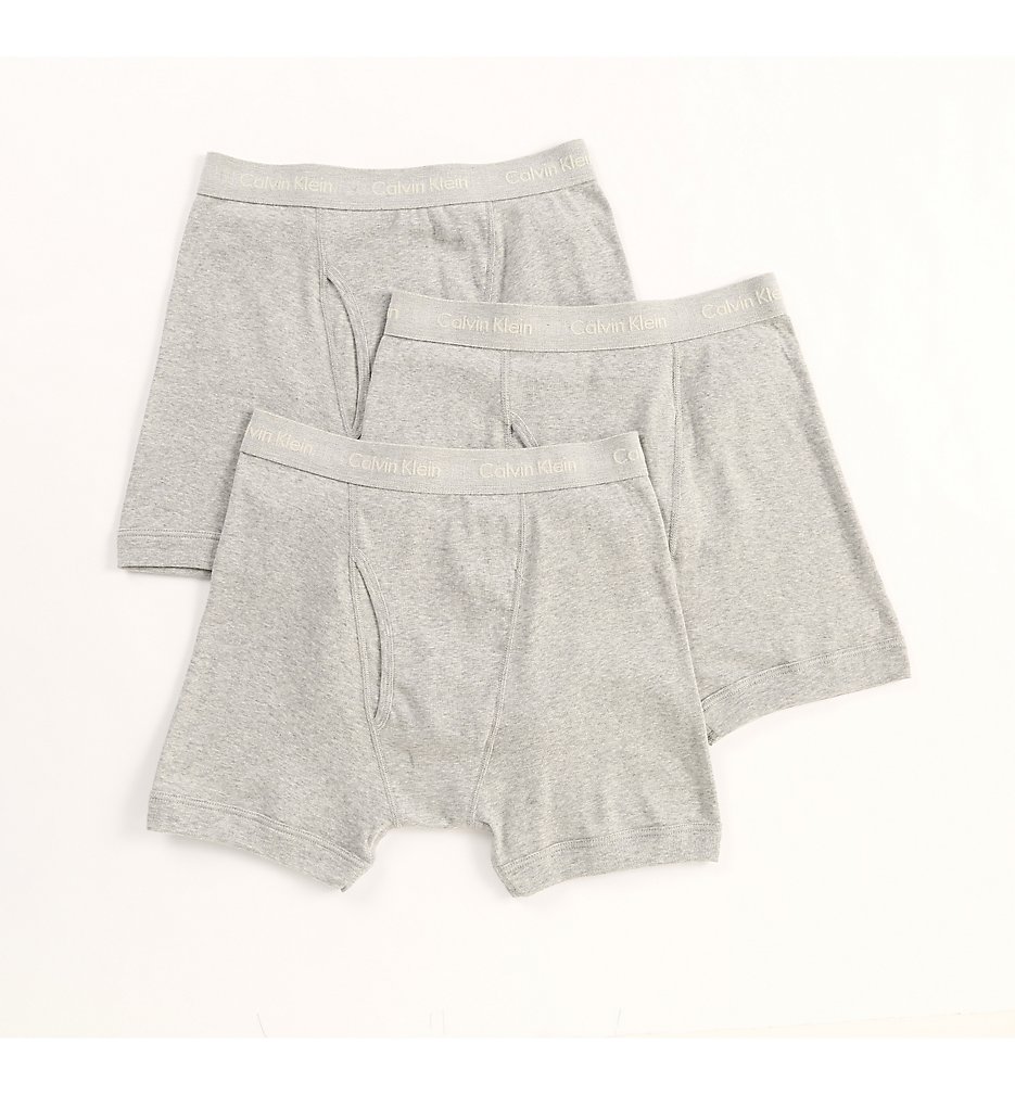 Calvin Klein NU3019 Cotton Classic Boxer Briefs - 3 Pack (Grey)