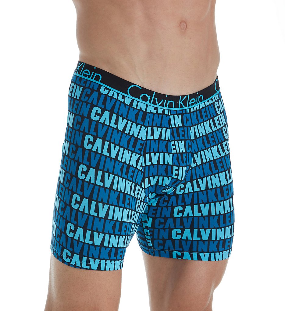 Calvin Klein NU8640 ID Cotton Stretch Boxer Briefs (Logo Athenian Blue)