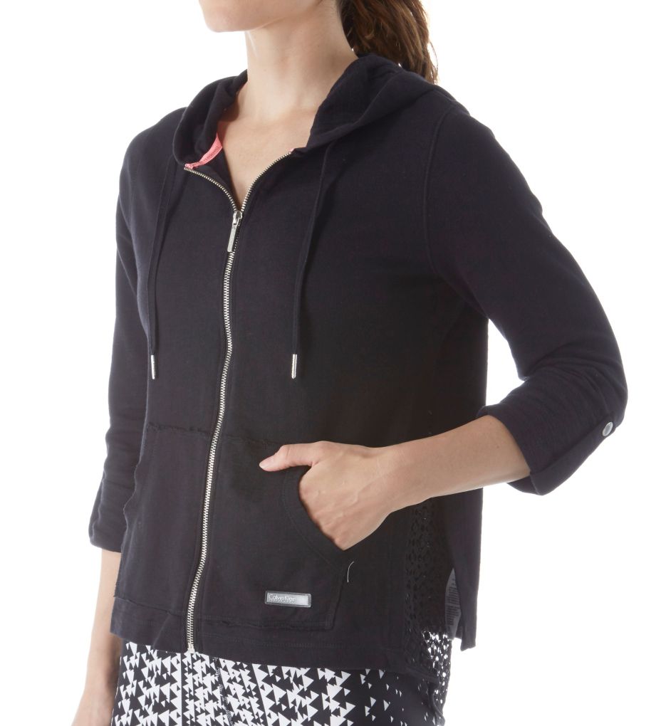 Performance Crochet Pieced Hoody Jacket-acs