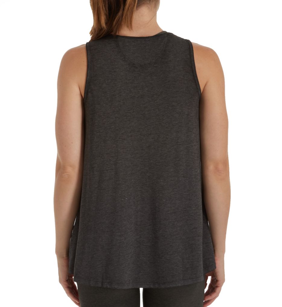 Performance Icy Wash Tie Front Drapey Tank-bs