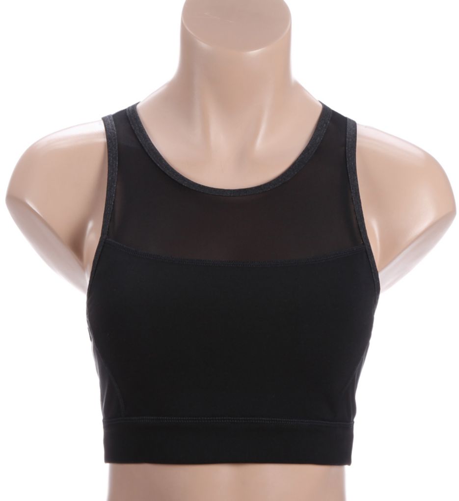 Performance Mesh Pieced Open Back Sports Bra-fs