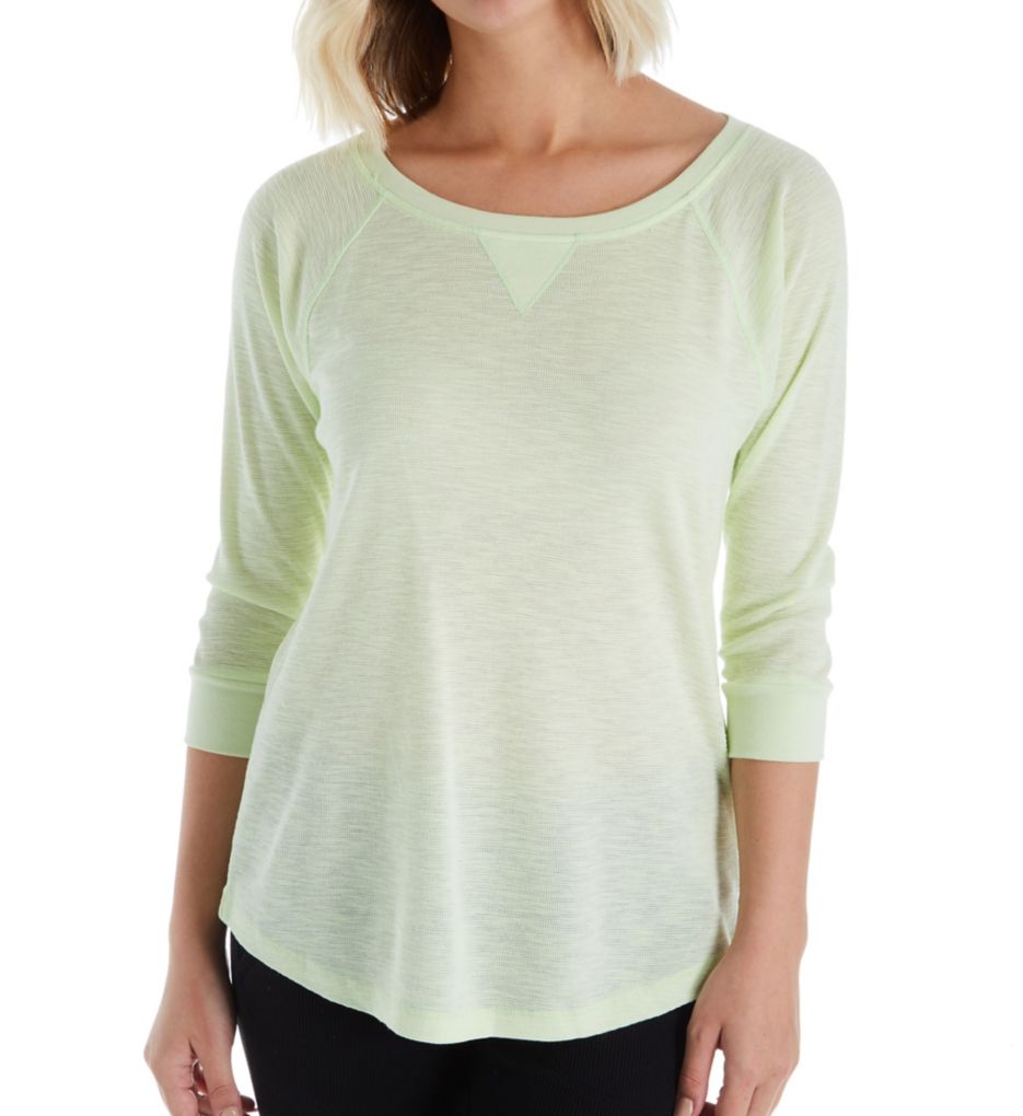 Tic Tac Toe 3/4 Sleeve Raglan Top-fs