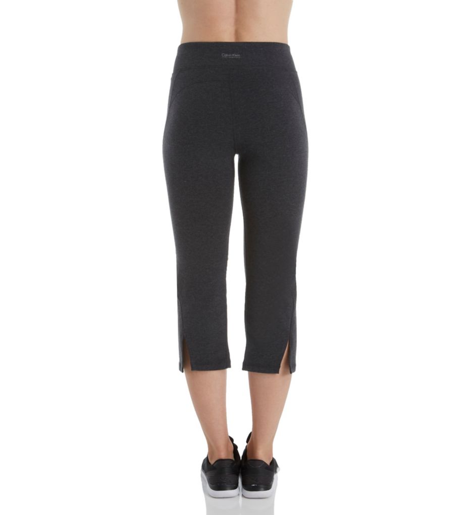 High Waist Narrow Crop Jersey Pant-bs