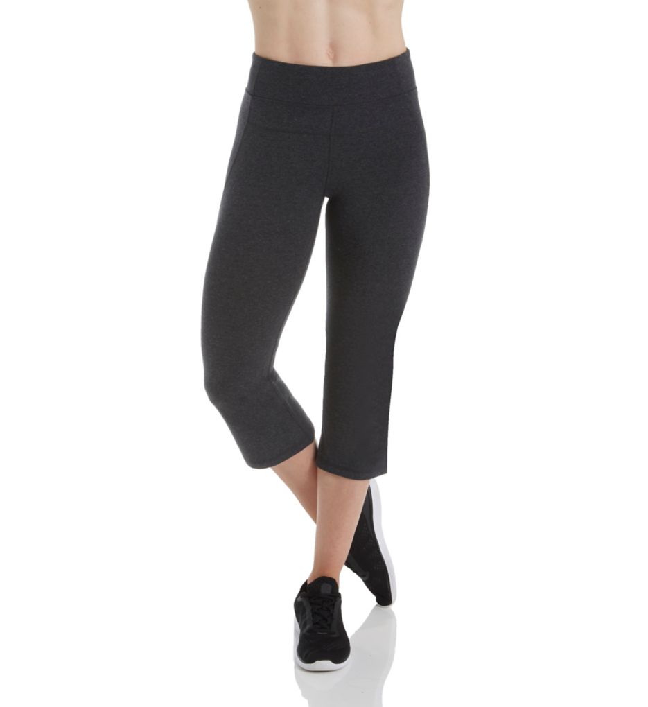 High Waist Narrow Crop Jersey Pant-fs