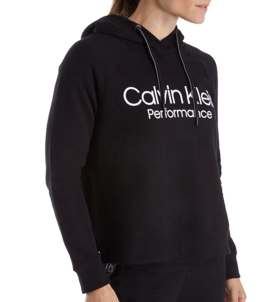 Long Sleeve Logo Fleece Hoodie Pullover-acs