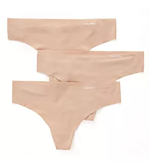 Invisibles Thong - 3 Pack Caramel/Carmel/Caramel L