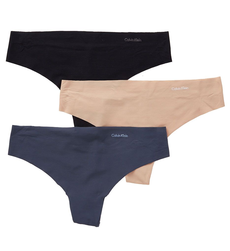 Calvin Klein QD3558 Invisibles Thong – 3 Pack