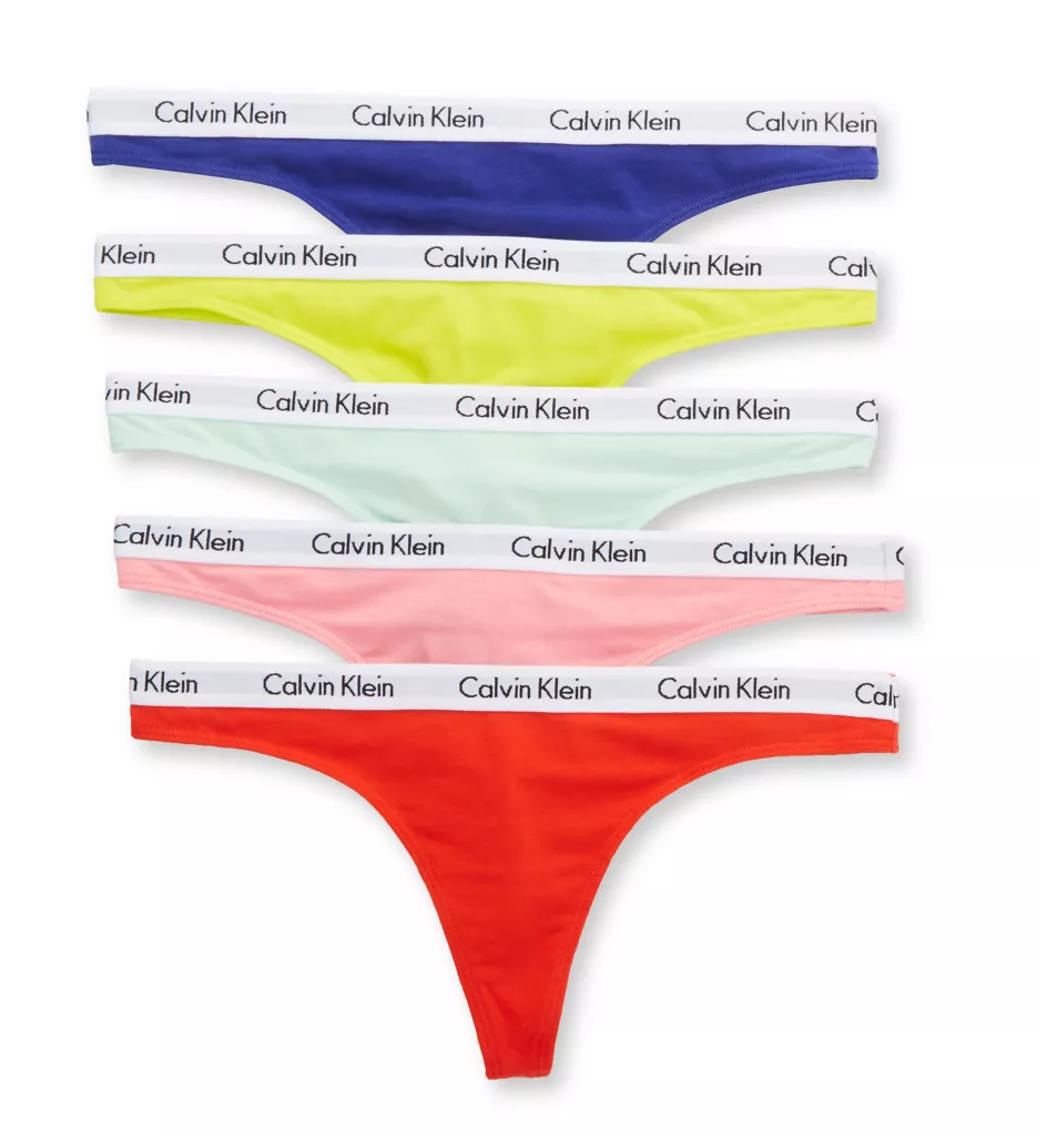 Calvin Klein Carousel Thong - 5 Pack QD3585 - Image 4