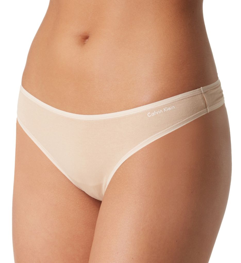 Cotton Mix Thong Panty - Calvin Klein