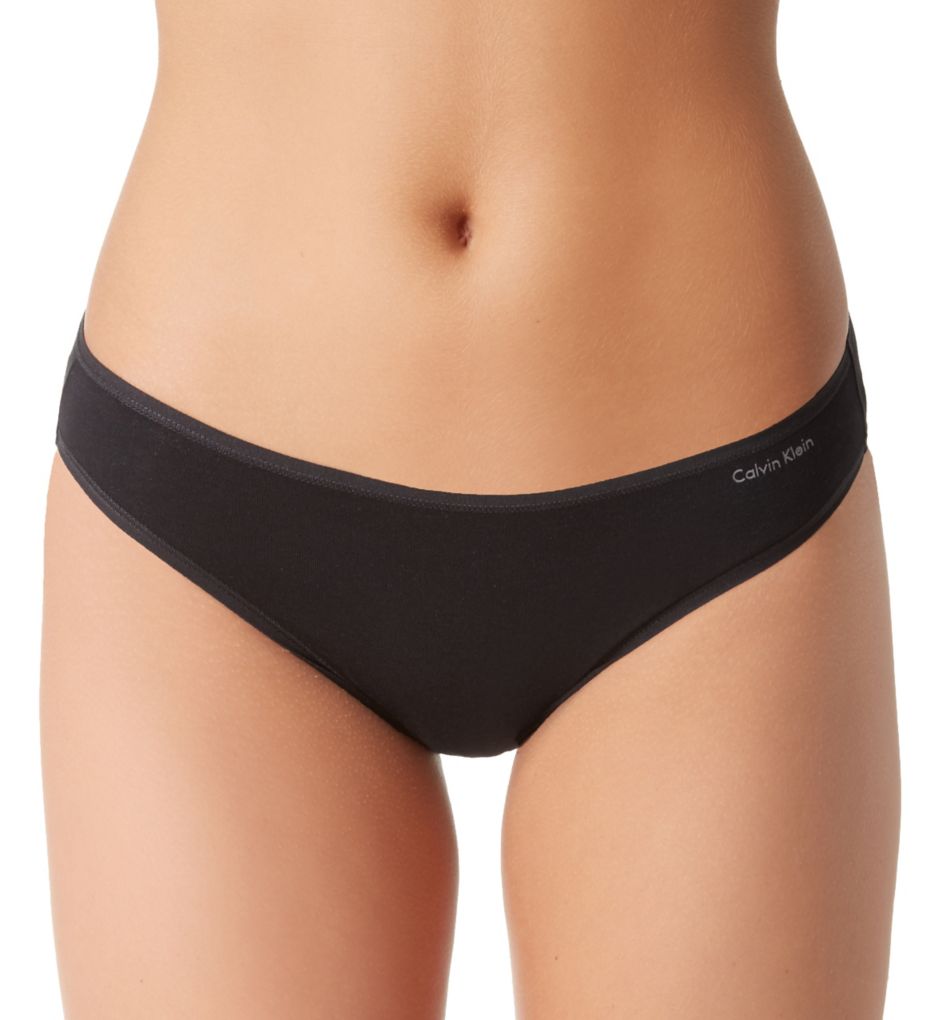 Calvin Klein Underwear Pure Seamless Bikini Panties In Black