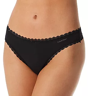 Flirt Micro Lace Thong Black XS