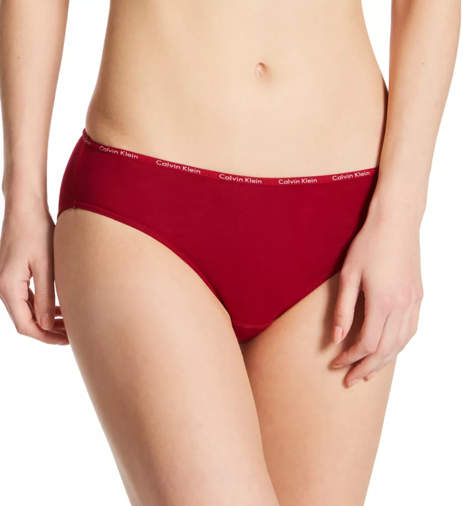 Calvin Klein Underwear Carousel 5-Pack Bikini (Cherry Tomato