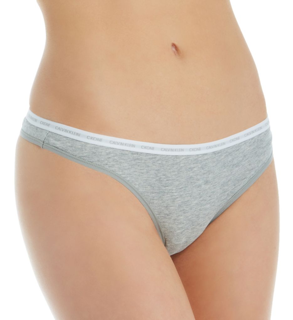 Calvin Klein Curve Modern Cotton Plus Thong - Grey